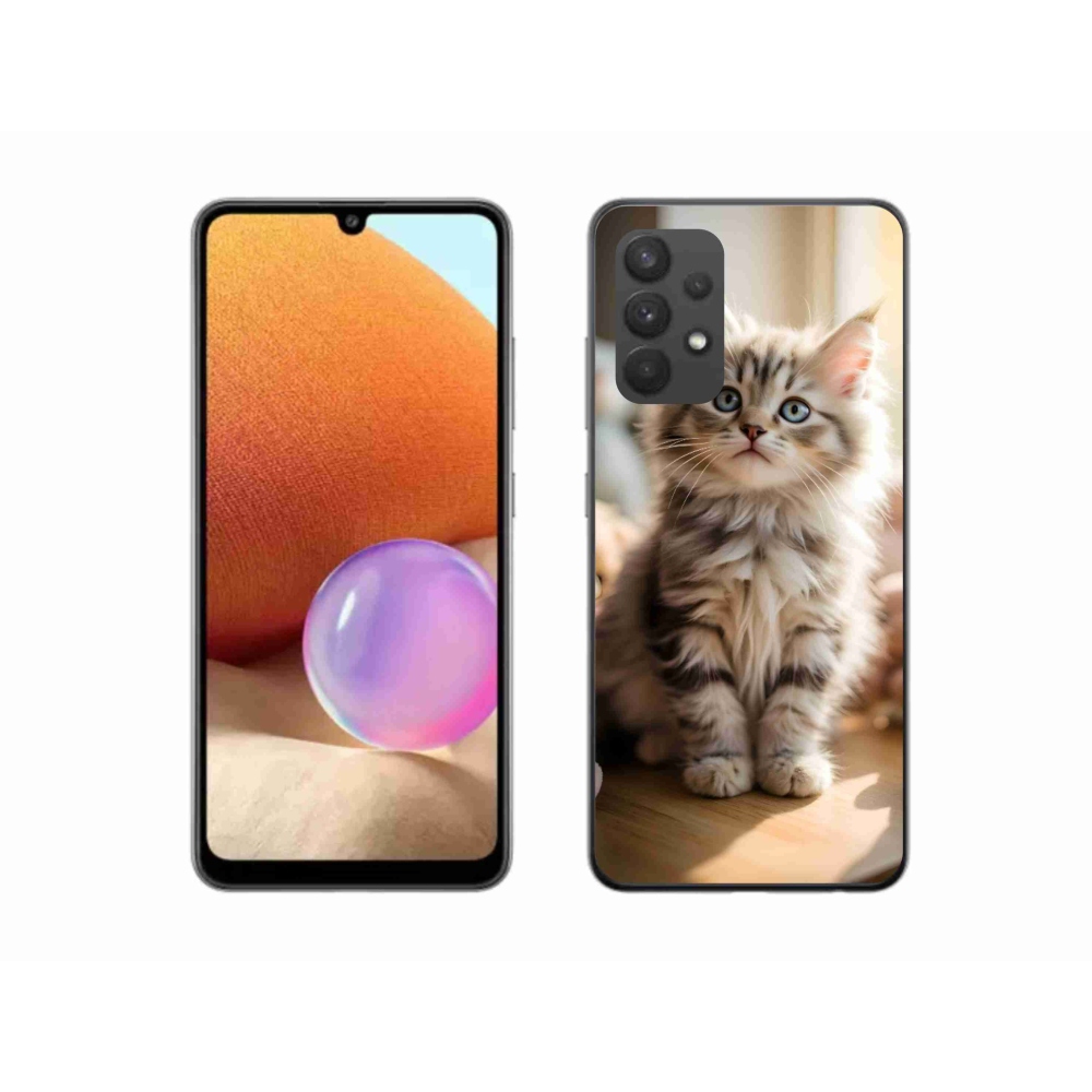 Gél borítás mmCase Samsung Galaxy A32 4G - aranyos cica 10