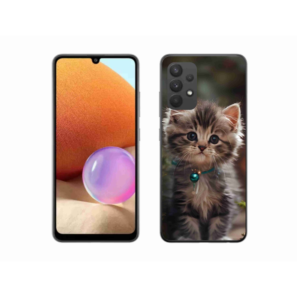 Gél borítás mmCase Samsung Galaxy A32 4G - aranyos cica 11