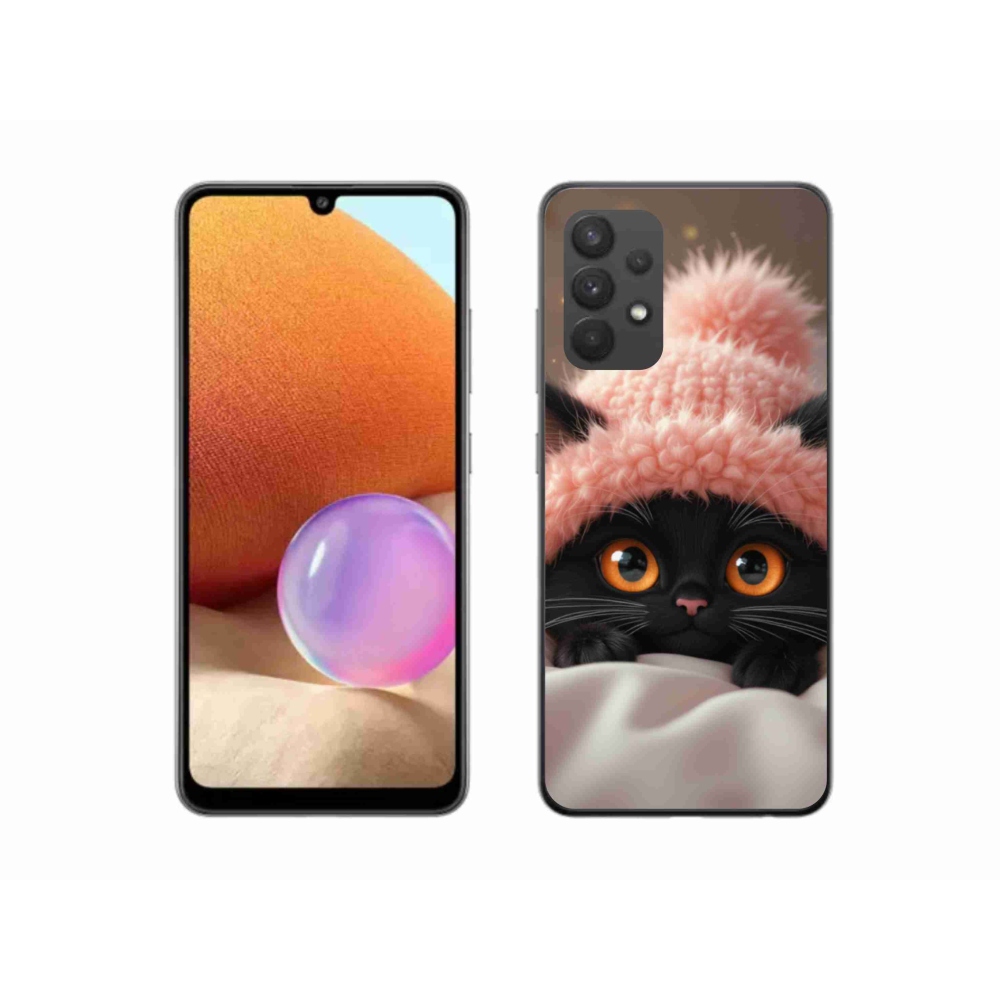 Gél borítás mmCase Samsung Galaxy A32 4G - aranyos cica 7