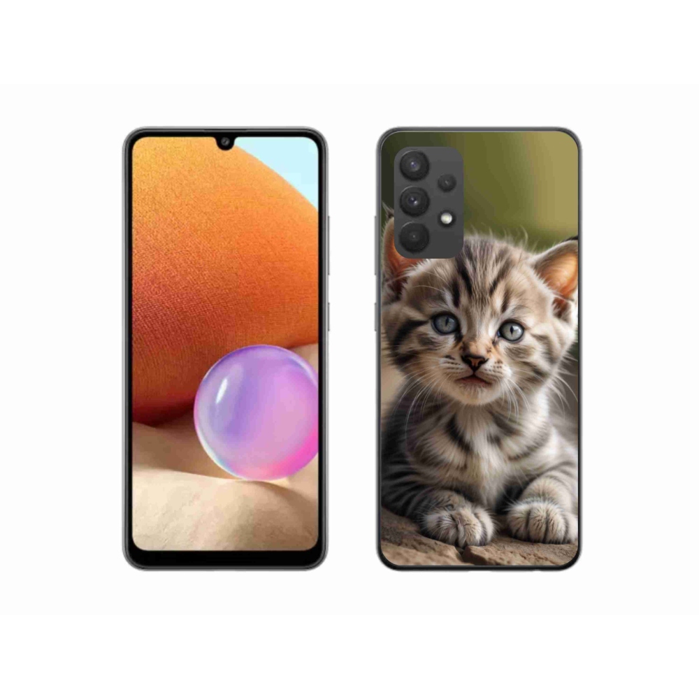 Gél borítás mmCase Samsung Galaxy A32 4G - aranyos cica 9