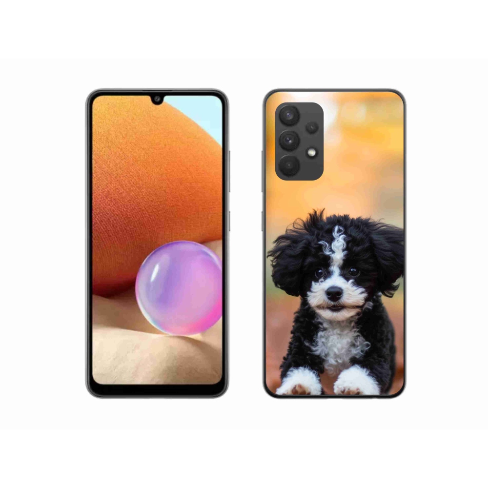 Gél borítás mmCase Samsung Galaxy A32 4G - aranyos kiskutya 2