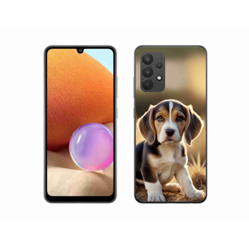 Gél borítás mmCase Samsung Galaxy A32 4G - aranyos beagle - Samsung Galaxy A32 4G - aranyos beagle