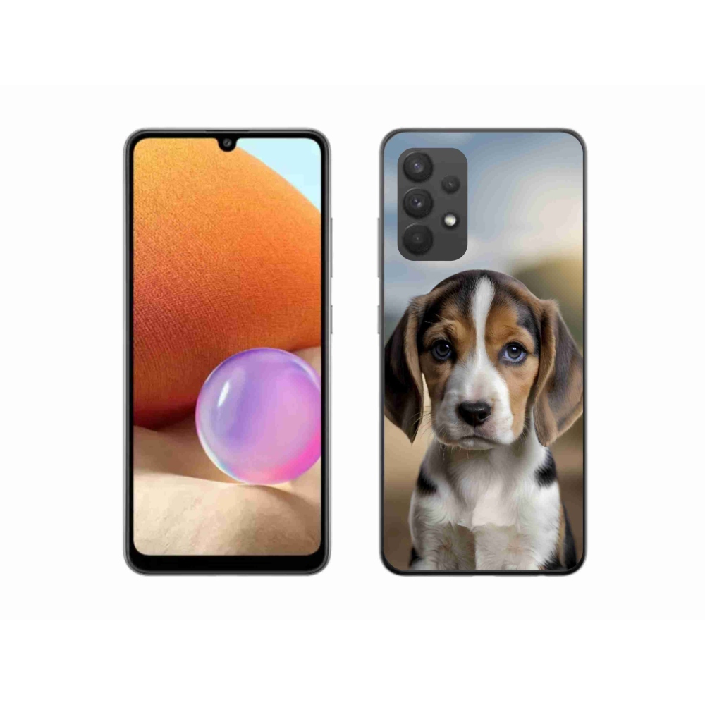 Gél borítás mmCase Samsung Galaxy A32 4G - aranyos beagle - Samsung Galaxy A32 4G - aranyos beagle