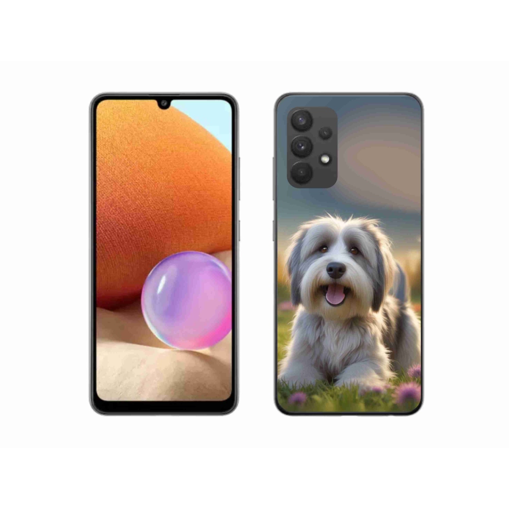 Gél borítás mmCase Samsung Galaxy A32 4G - aranyos Havanna kutya