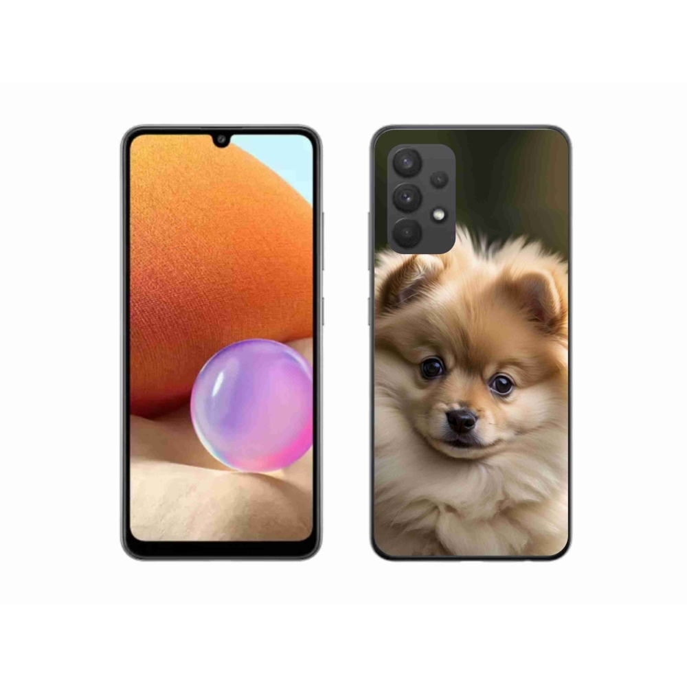 Gél borítás mmCase Samsung Galaxy A32 4G - aranyos pomerániai 2