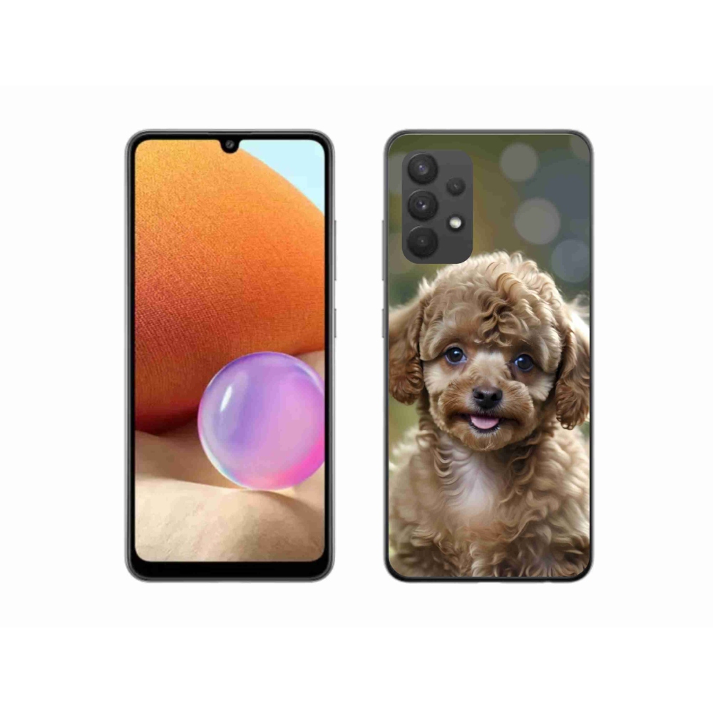 Gél borítás mmCase Samsung Galaxy A32 4G - aranyos uszkár
