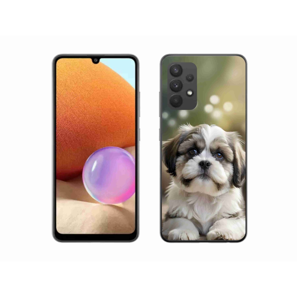 Gél borítás mmCase Samsung Galaxy A32 4G - aranyos shih-tzu