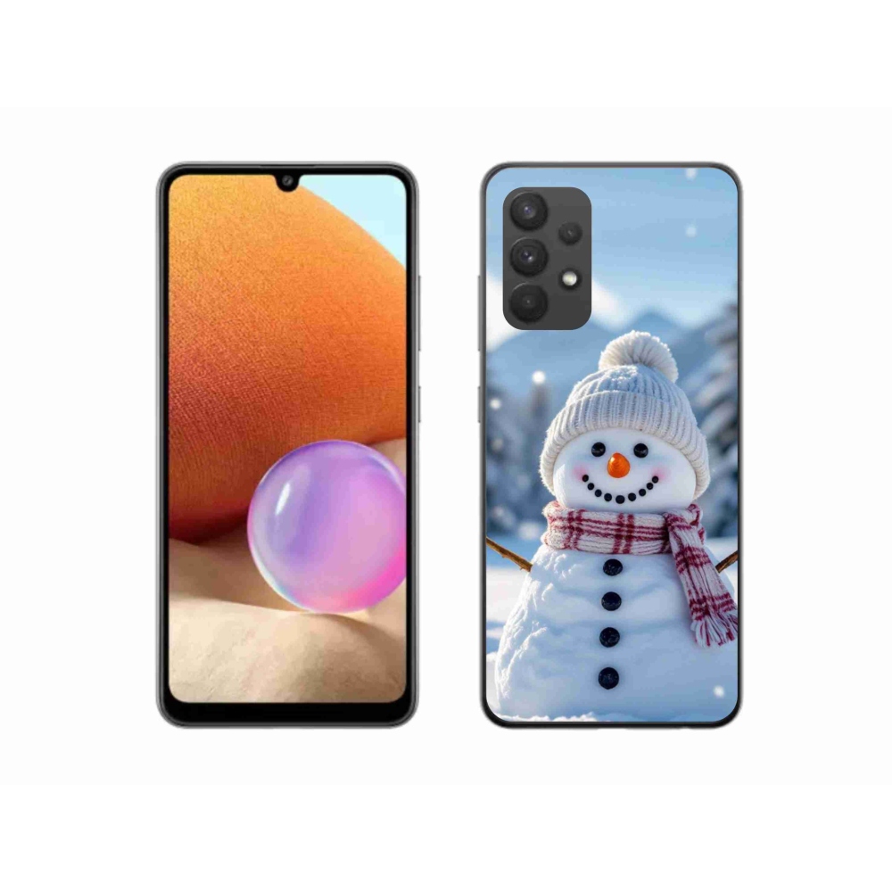 Gél borítás mmCase Samsung Galaxy A32 4G - hóember 3