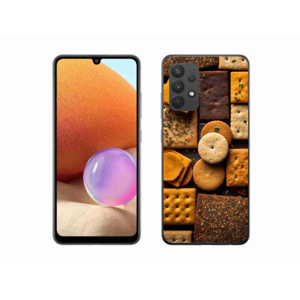 Zselés borítás mmCase Samsung Galaxy A32 4G - kekszek