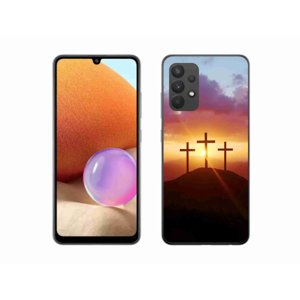 Gél védőhuzat mmCase Samsung Galaxy A32 4G - három kereszt