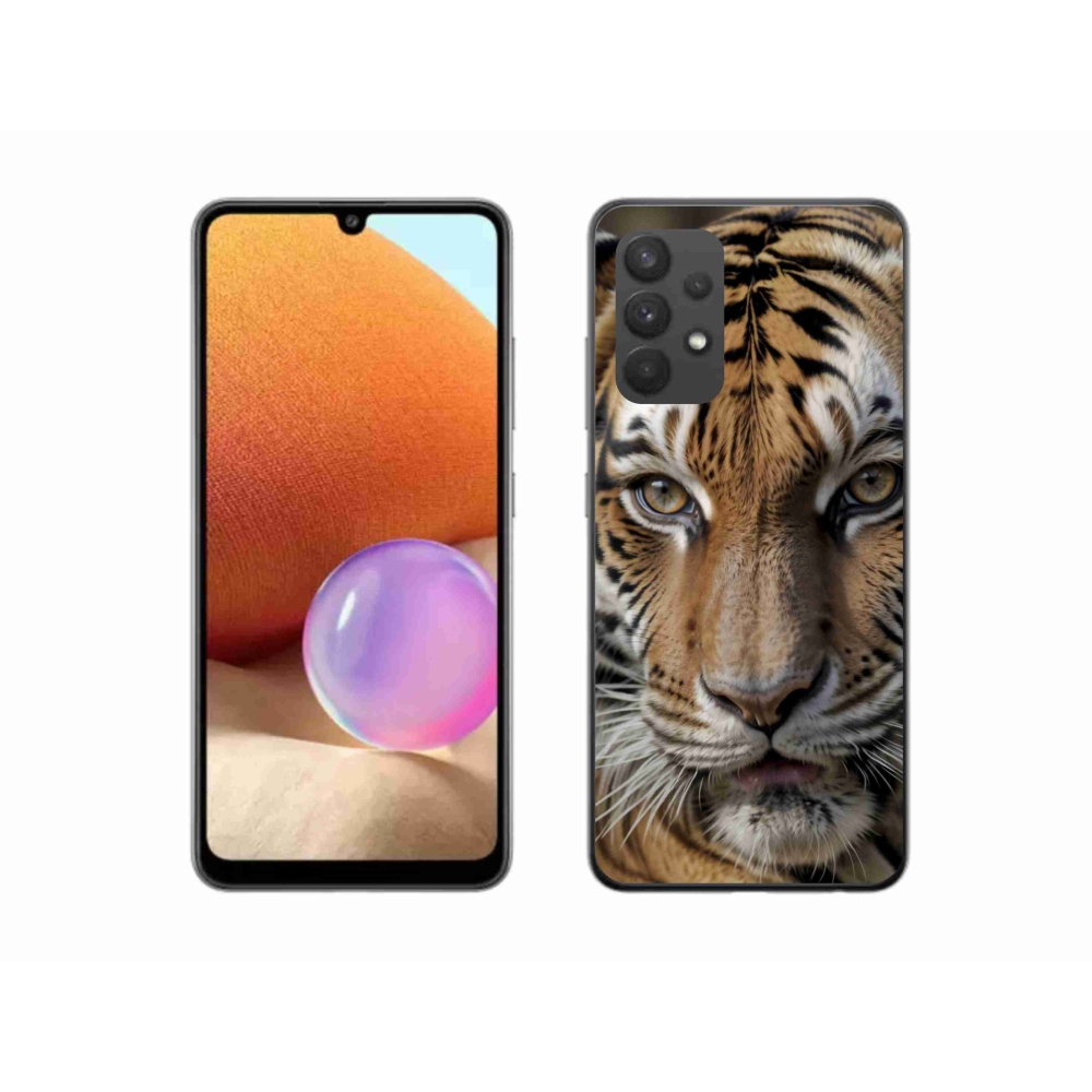 Gél borítás mmCase Samsung Galaxy A32 4G - tigris nézet