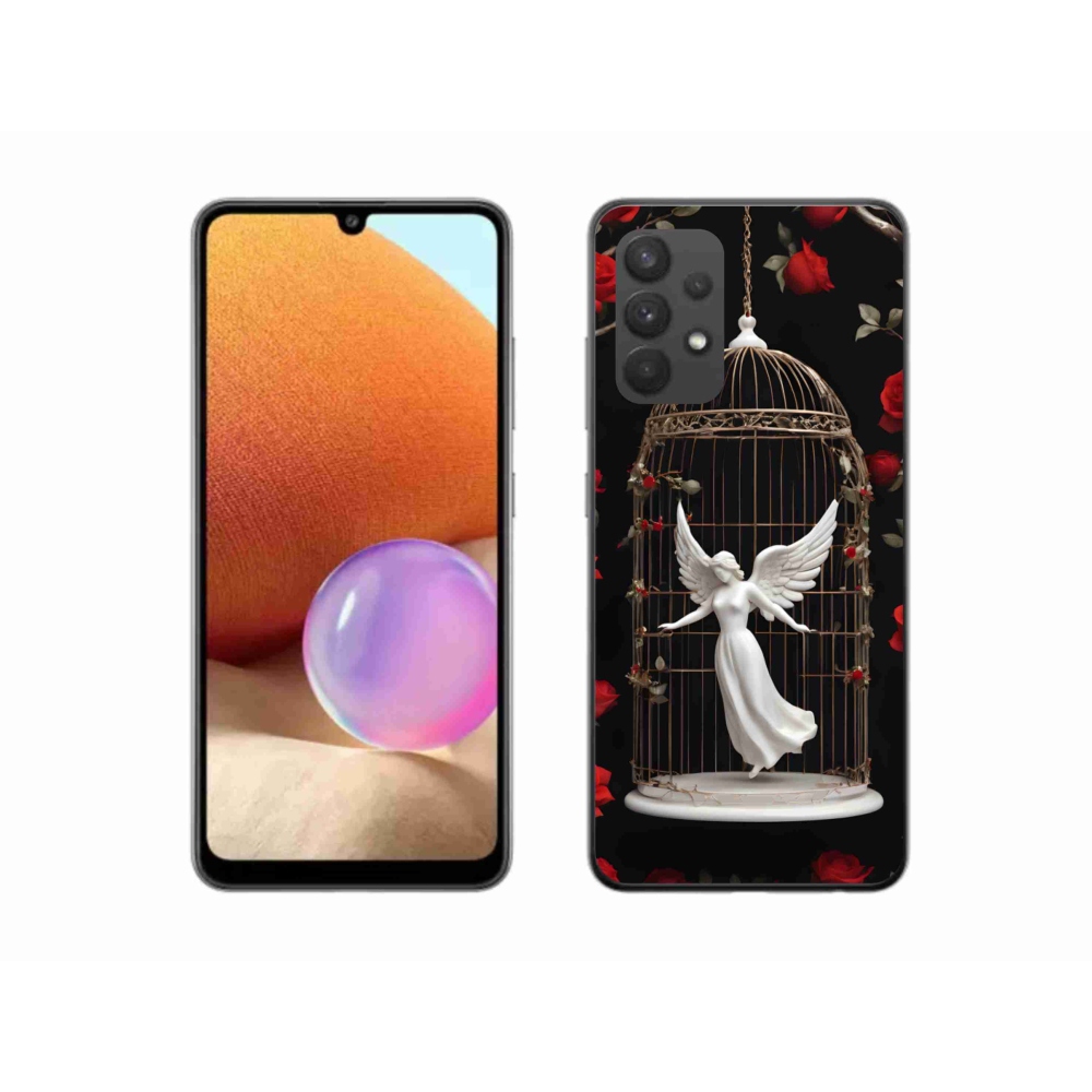 Gél borítás mmCase Samsung Galaxy A32 4G - csapdába esett angyalhoz