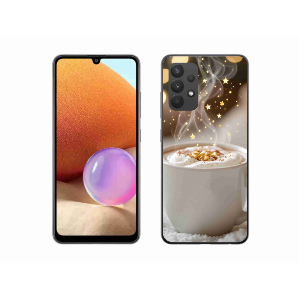 Gél borítás mmCase Samsung Galaxy A32 4G - Karácsonyi forró ital