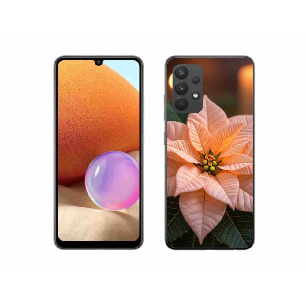 Gél borítás mmCase Samsung Galaxy A32 4G - mikulásvirág