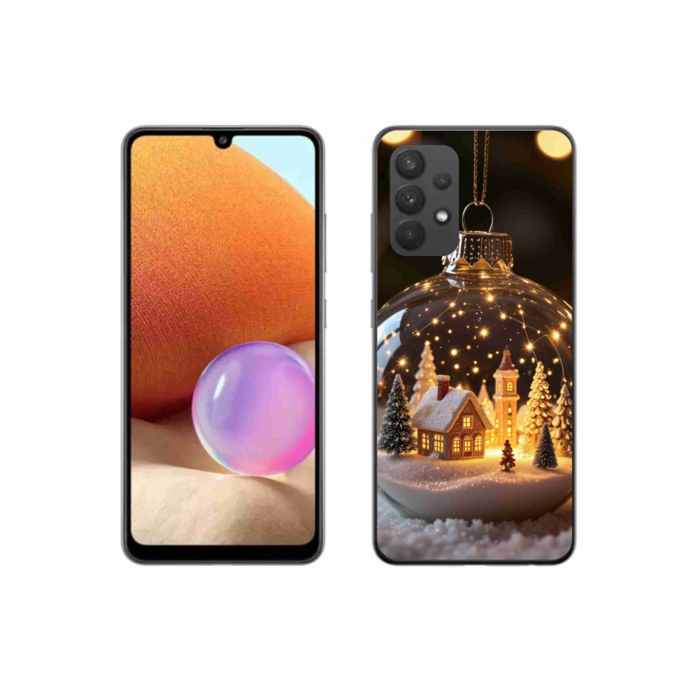 Gél borítás mmCase Samsung Galaxy A32 4G - Karácsonyi gömbök 3