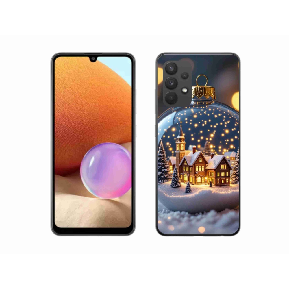 Gél borító mmCase Samsung Galaxy A32 4G - Karácsonyi gömbök 4
