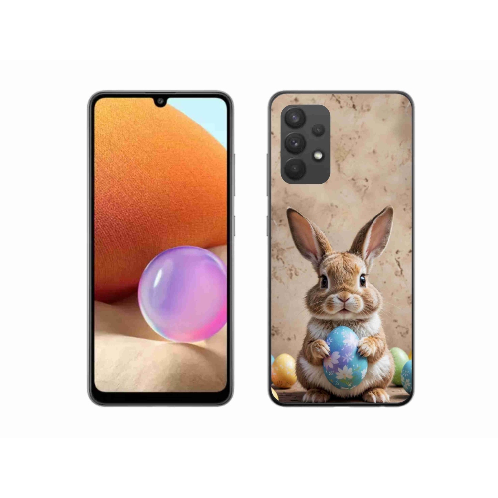 Zselés borítás mmCase Samsung Galaxy A32 4G - Húsvéti nyuszi