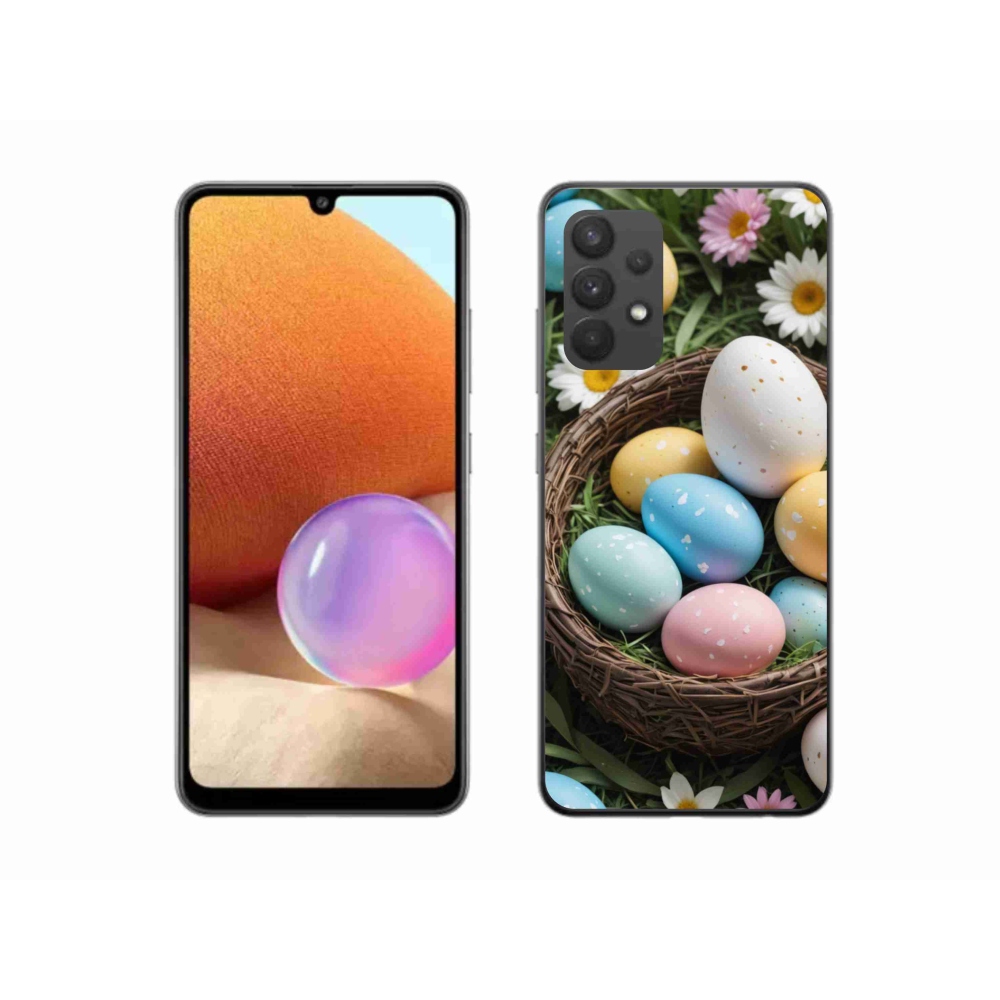 Gél védőhuzat mmCase Samsung Galaxy A32 4G - Húsvéti tojások 2