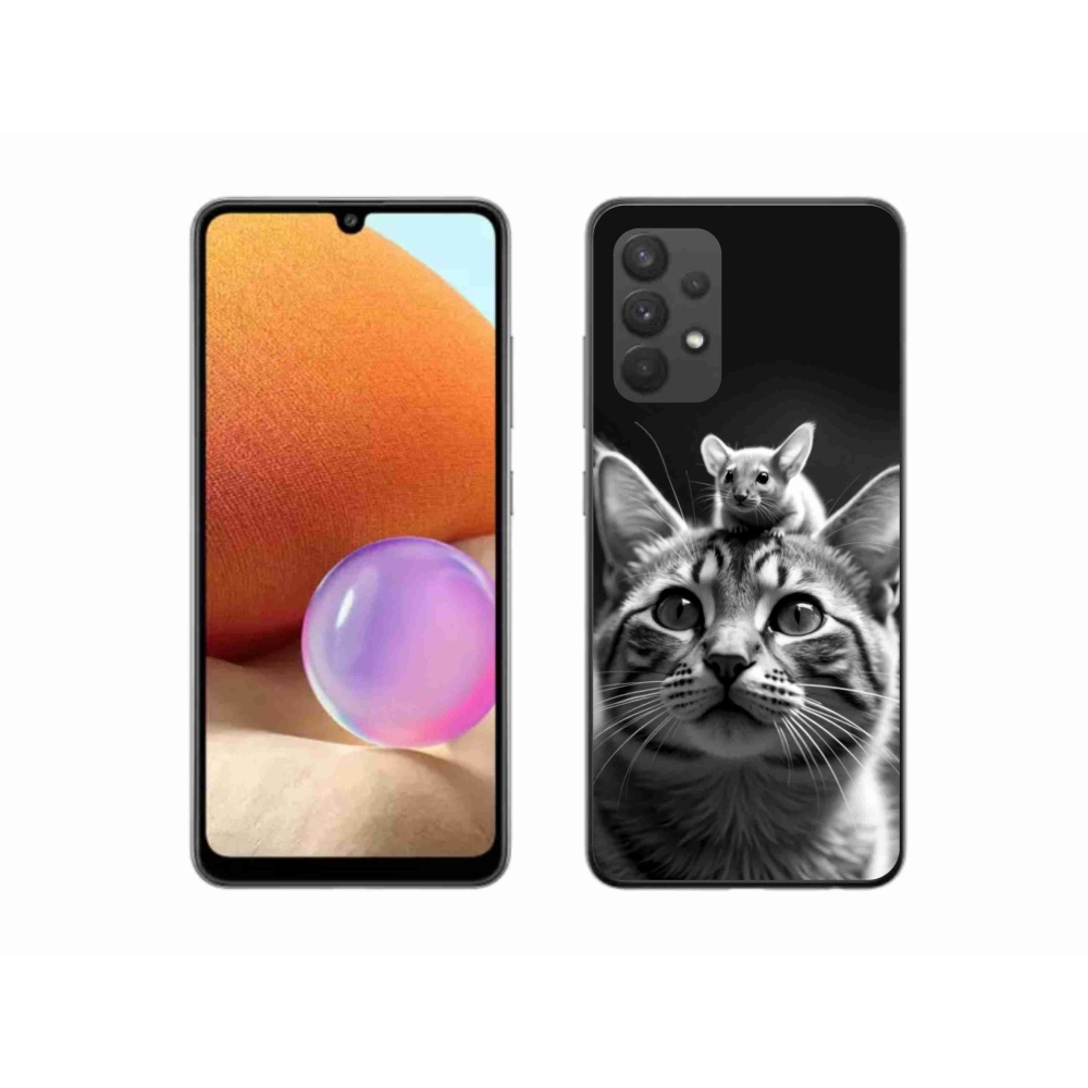 Gél borítás mmCase Samsung Galaxy A32 4G - állatbarátság 2