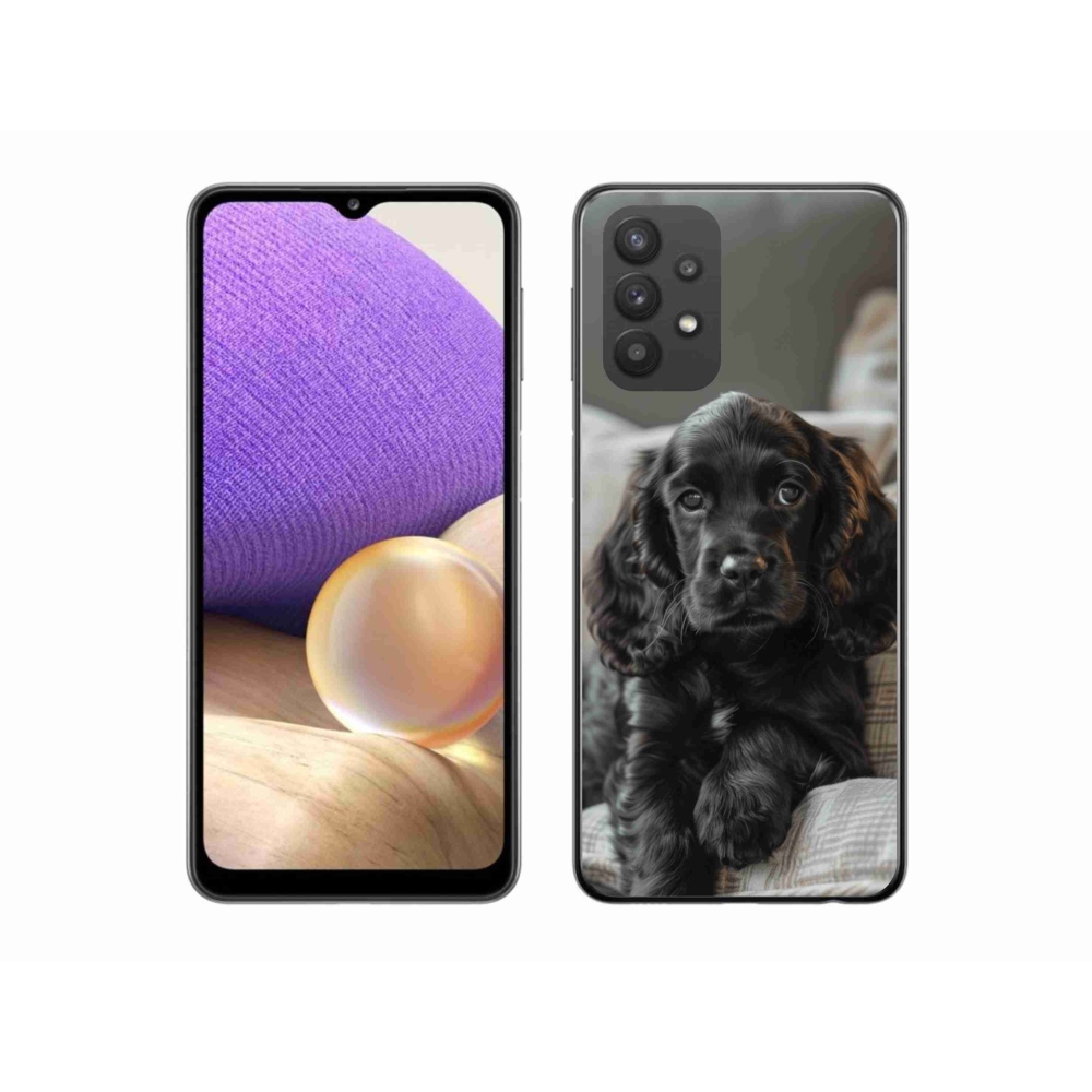Gél borítás mmCase Samsung Galaxy A32 5G - angol cocker spánielhez
