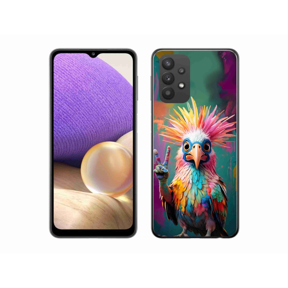 Zselés borítás mmCase Samsung Galaxy A32 5G - színes lázadó