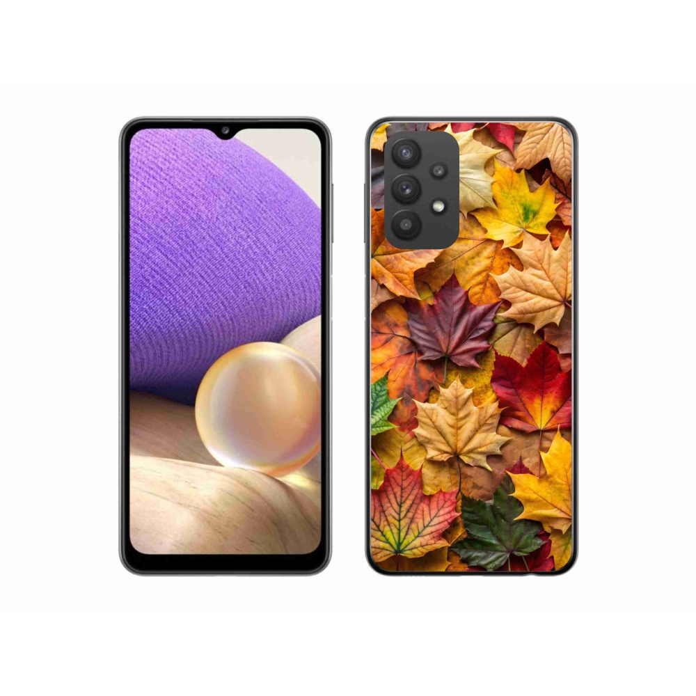 Zselés borítás mmCase Samsung Galaxy A32 5G - juharlevelek 2