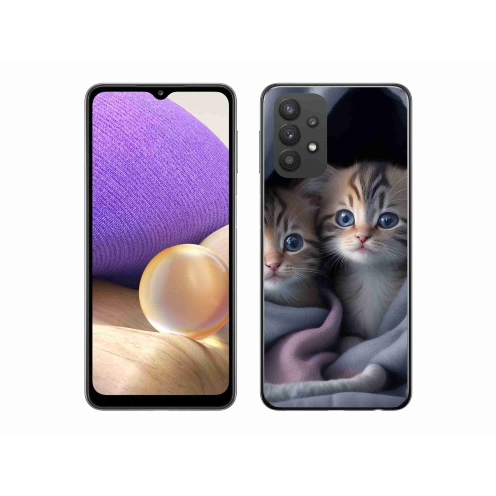 Gél védőburkolat mmCase Samsung Galaxy A32 5G - cat duo 2 számára