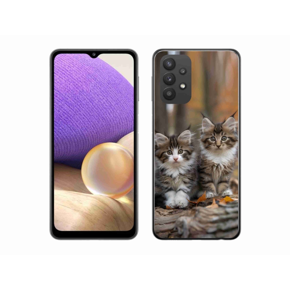 Gél védőburkolat mmCase Samsung Galaxy A32 5G - cat duo 3