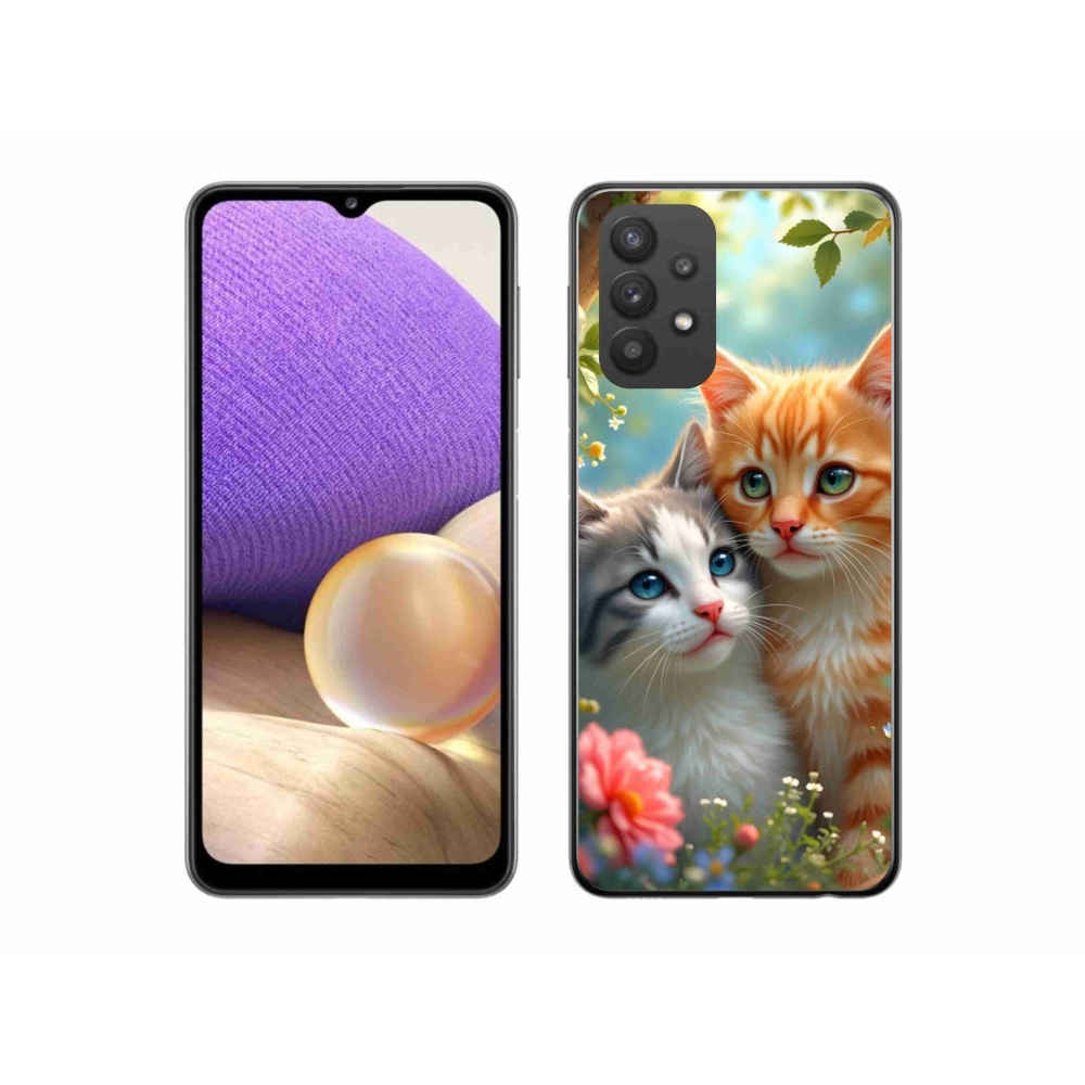Gél borítás mmCase Samsung Galaxy A32 5G - macskaszerelem 2