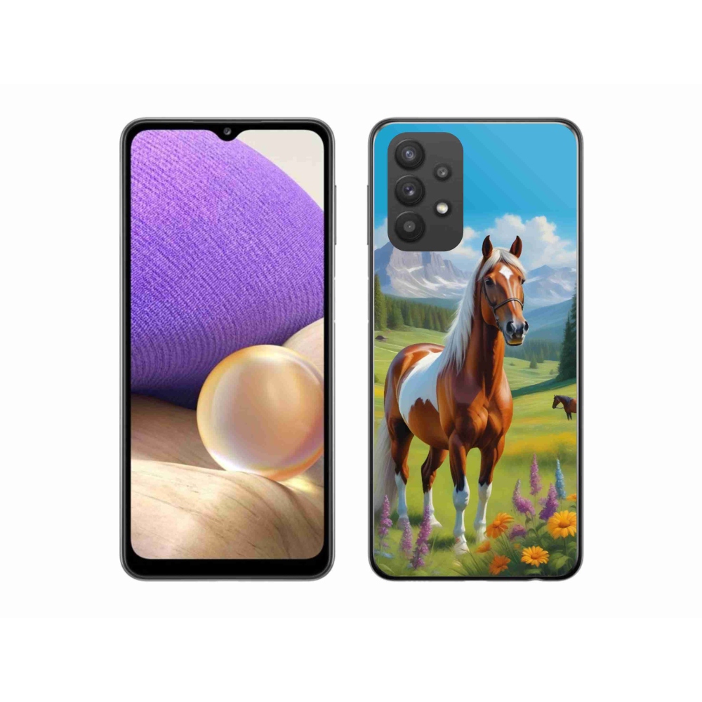 Zselés borítás mmCase Samsung Galaxy A32 5G - ló a réten