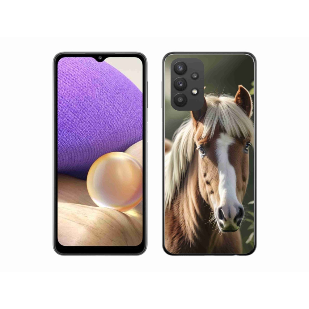 Zselés borítás mmCase Samsung Galaxy A32 5G - ló könnyű sörénnyel
