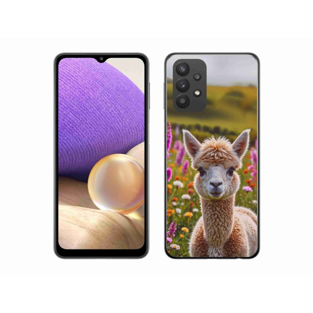 Zselés borítás mmCase Samsung Galaxy A32 5G - láma a réten