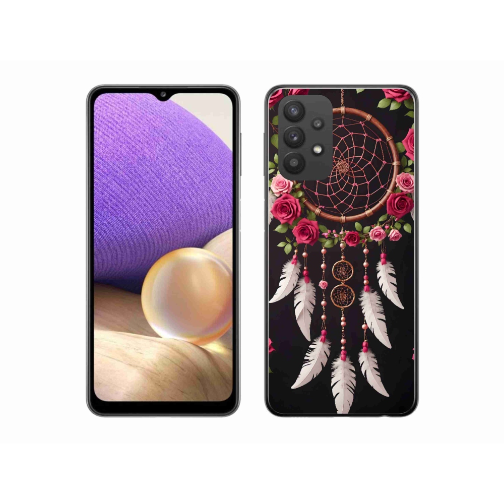 Gél borító mmCase Samsung Galaxy A32 5G - álomfogó rózsákkal mmCase Samsung Galaxy A32 5G-hez - álomfogó rózsákkal