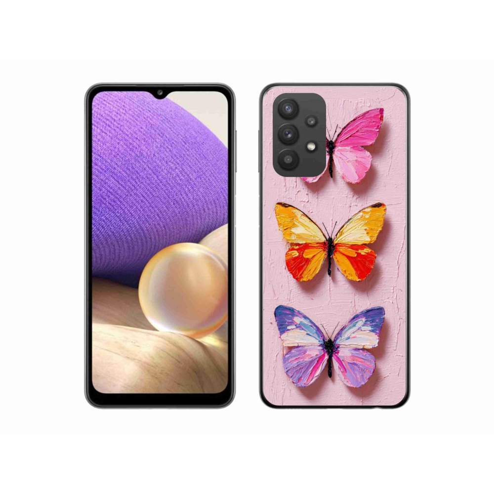 Gél borítás mmCase Samsung Galaxy A32 5G - pillangó szentháromsághoz