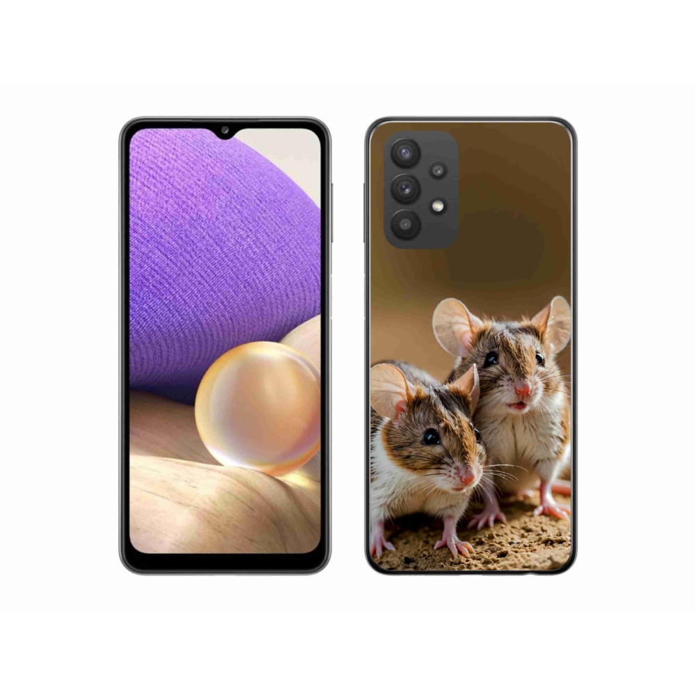 Zselés borítás mmCase Samsung Galaxy A32 5G - egér duóhoz