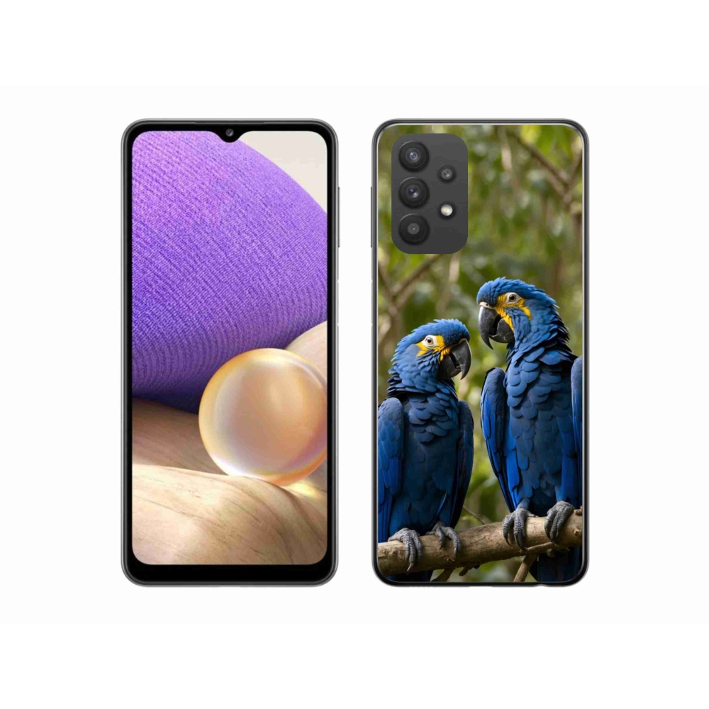Zselés borítás mmCase Samsung Galaxy A32 5G - papagáj duóhoz