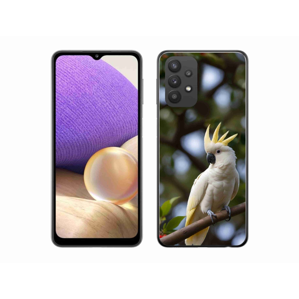 Gél borítás mmCase Samsung Galaxy A32 5G - papagáj kakadu 3