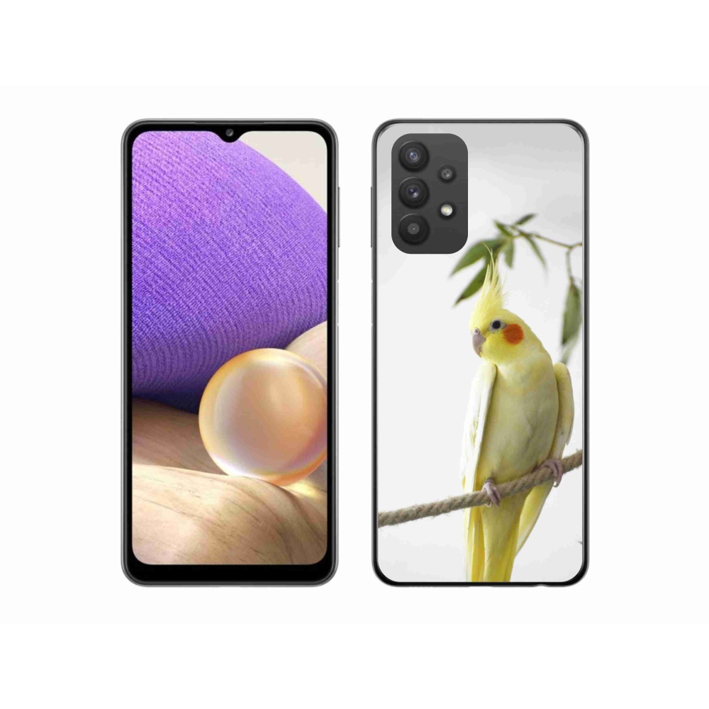 Gél borítás mmCase Samsung Galaxy A32 5G - papagáj korela chocholatá