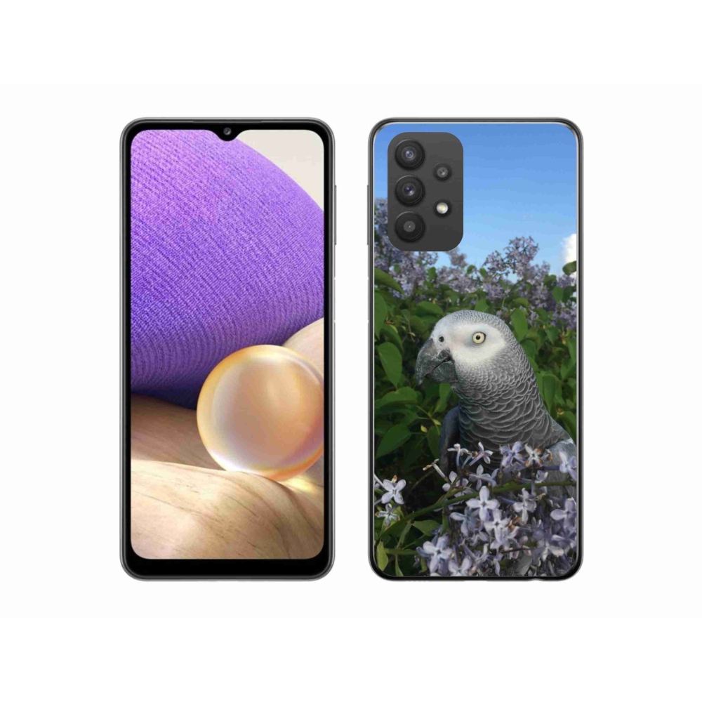 Gél borítás mmCase Samsung Galaxy A32 5G készülékhez - papagáj jacco