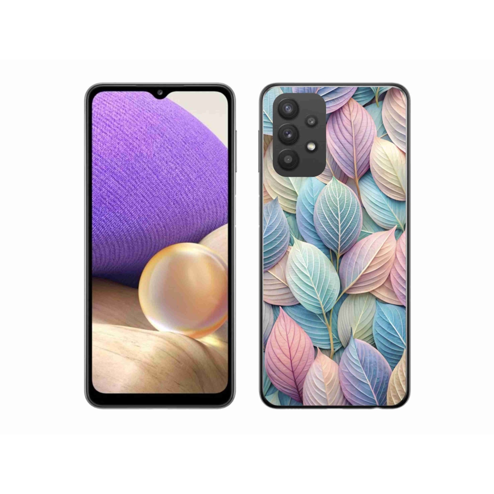 Zselés borítás mmCase Samsung Galaxy A32 5G - pasztell levelek