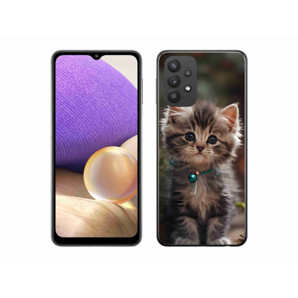 Gél borító mmCase Samsung Galaxy A32 5G - aranyos cica 11