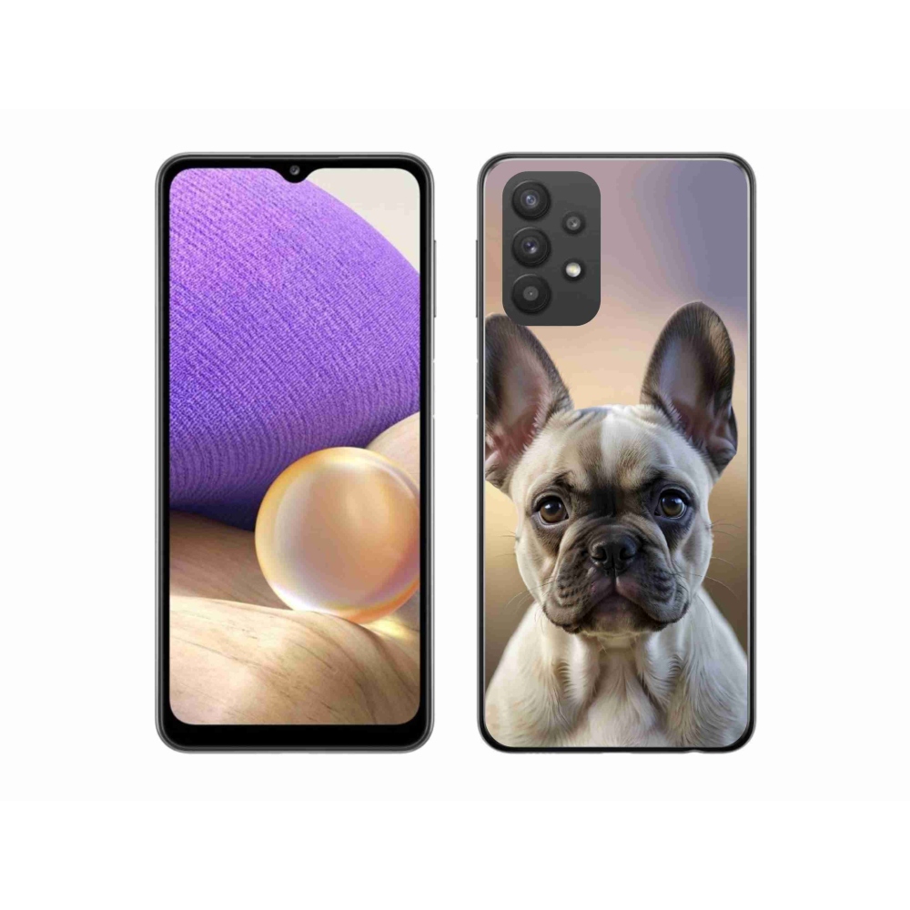 Gél borítás mmCase Samsung Galaxy A32 5G - aranyos francia bulldoghoz