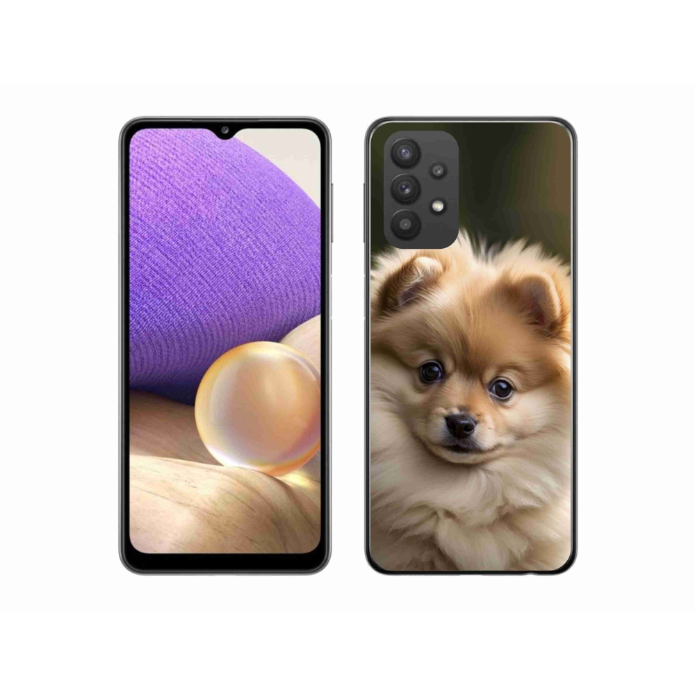 Gél borító mmCase Samsung Galaxy A32 5G - aranyos pomerániai 2