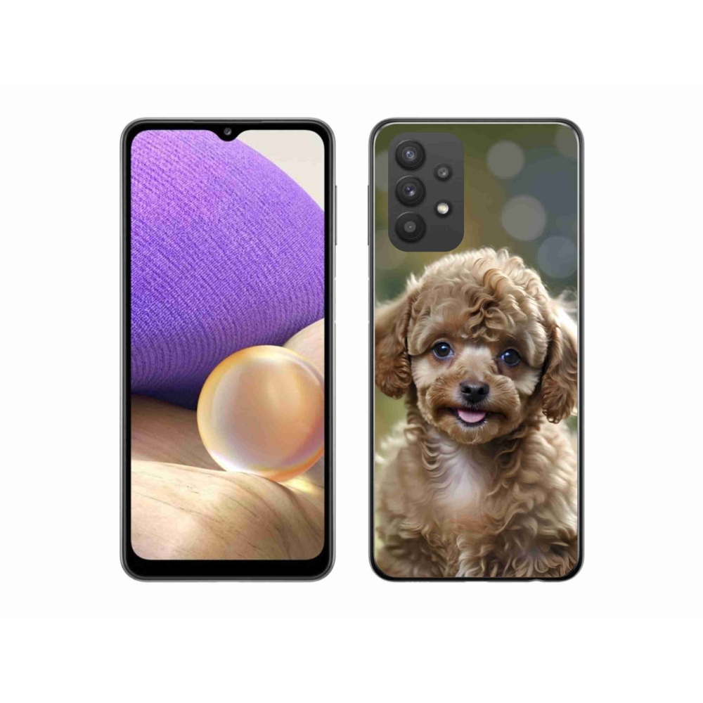 Gél borítás mmCase Samsung Galaxy A32 5G - aranyos uszkár