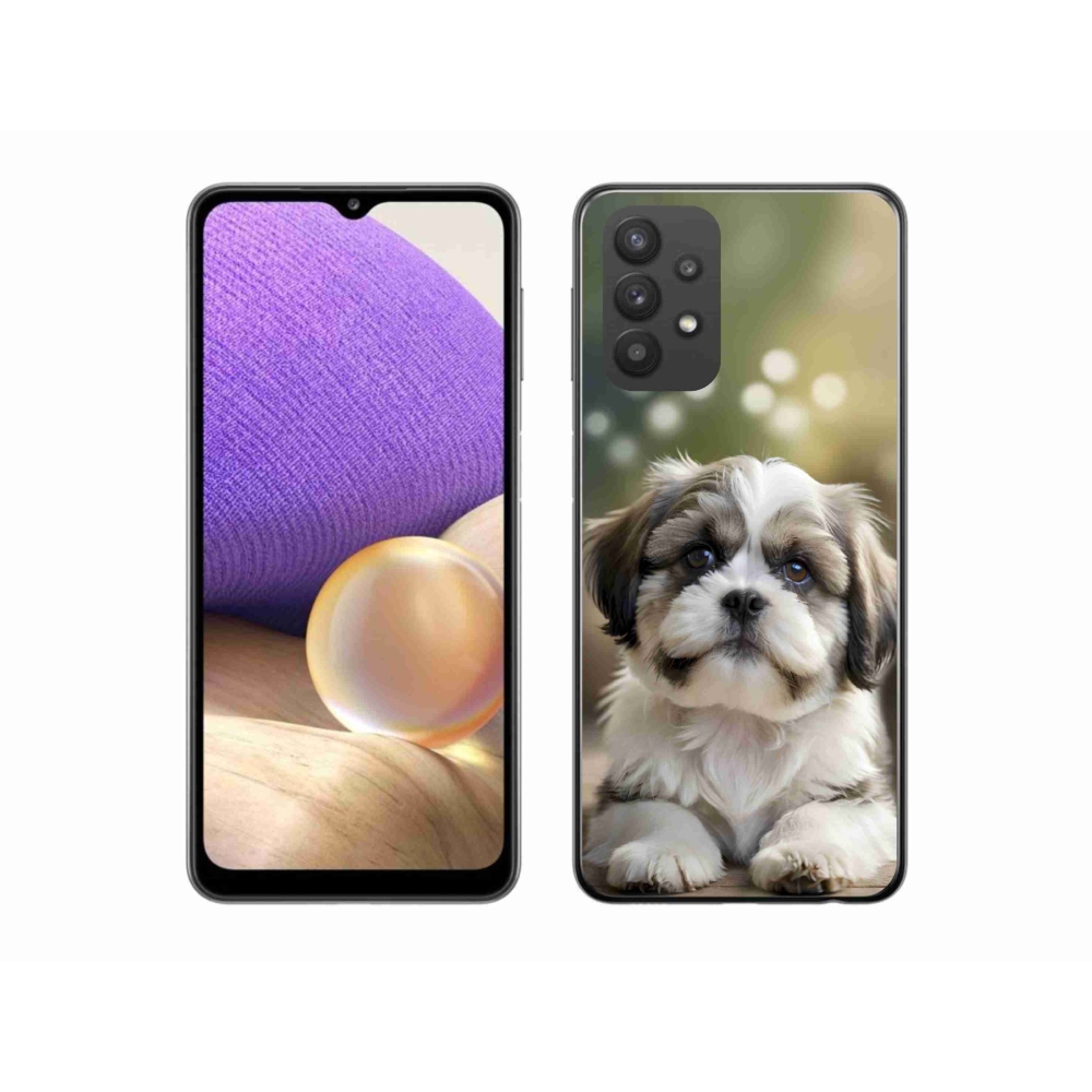 Gél borítás mmCase Samsung Galaxy A32 5G - aranyos shih-tzu