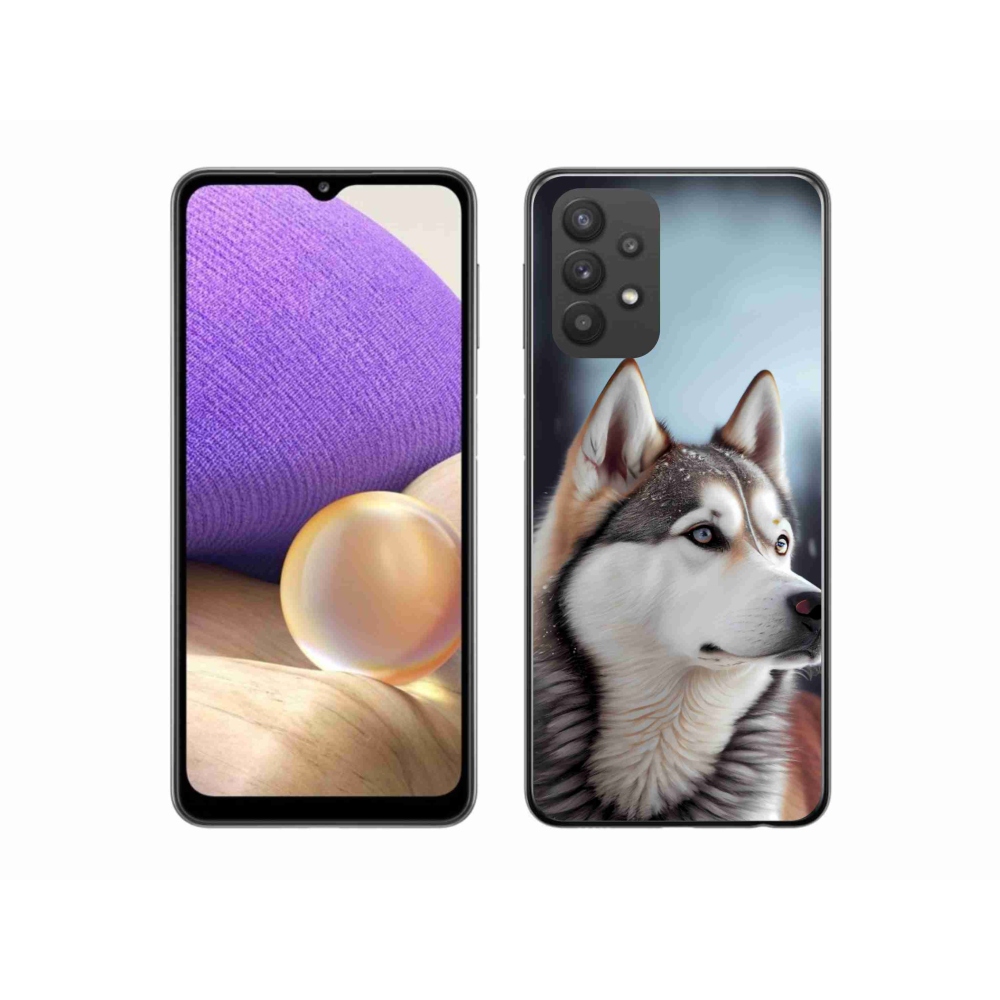 Gél borítás mmCase Samsung Galaxy A32 5G - Szibériai husky