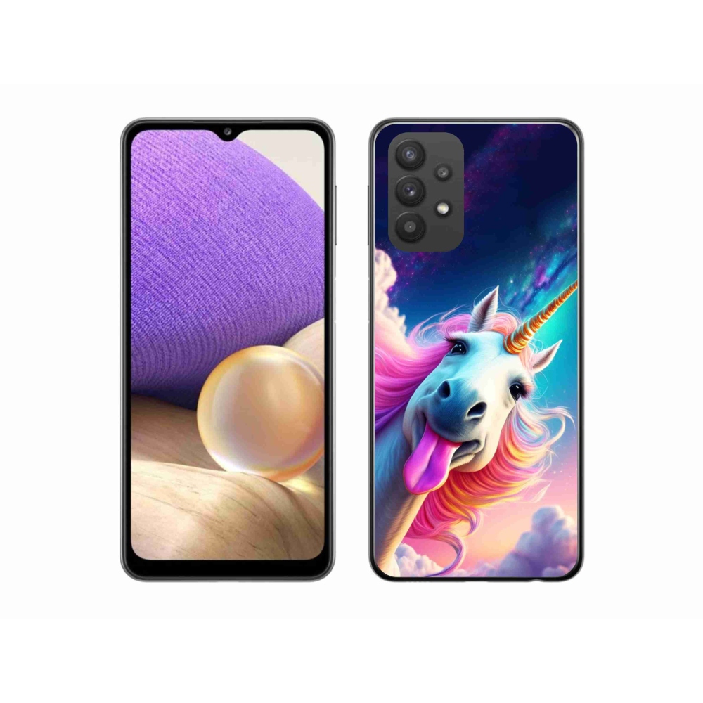 Gél borító mmCase Samsung Galaxy A32 5G - őrült egyszarvúhoz