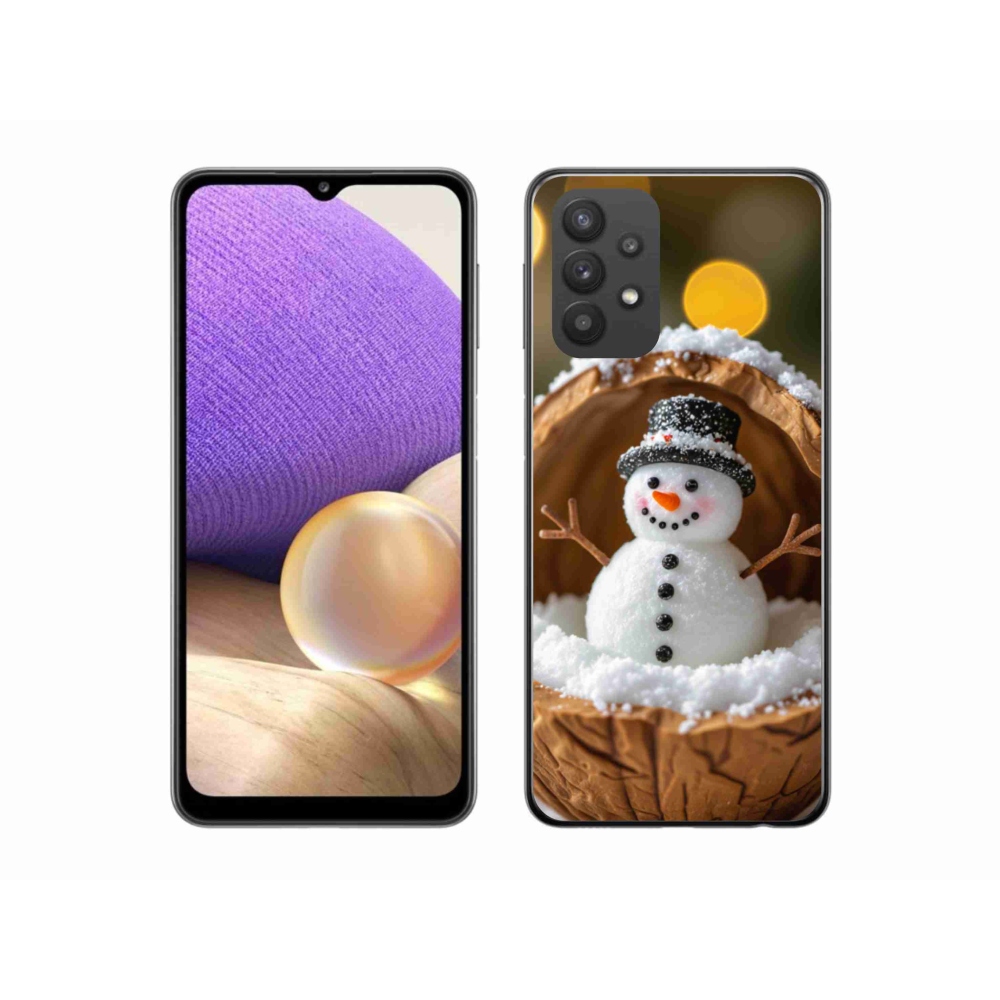 Gél védőhuzat mmCase Samsung Galaxy A32 5G - hóember 4