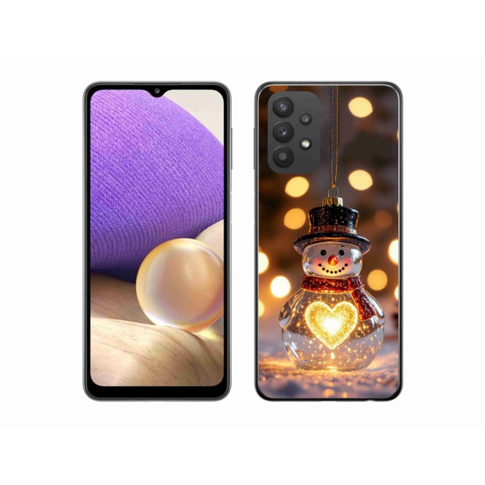 Gél borítás mmCase Samsung Galaxy A32 5G - Karácsonyi hóember