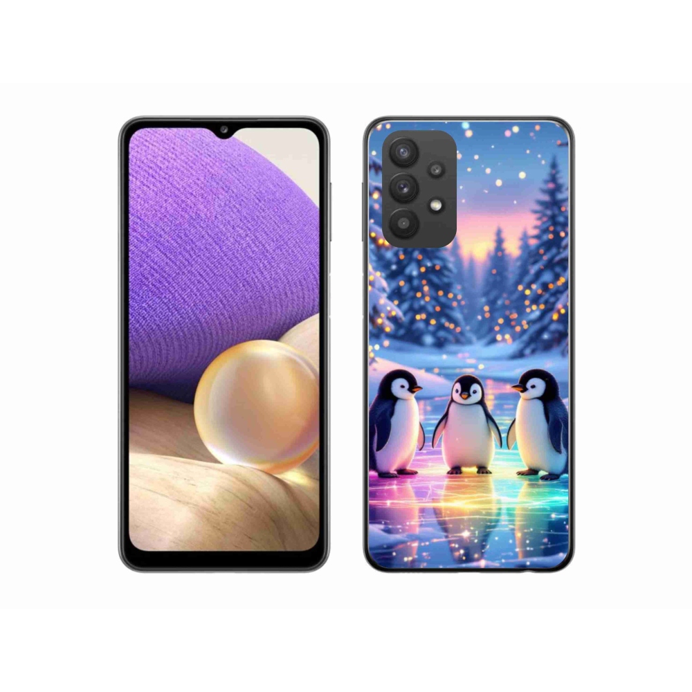 Zselés borítás mmCase Samsung Galaxy A32 5G - pingvinekhez